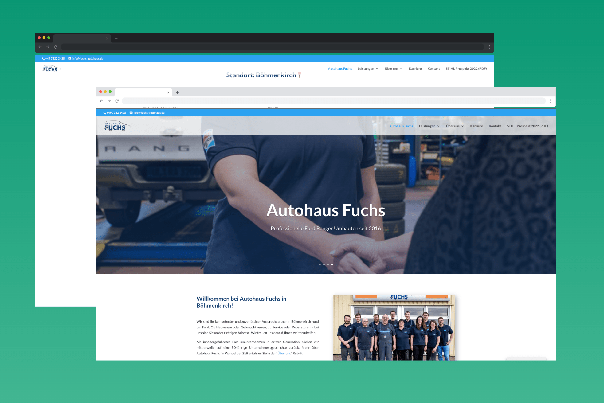 Autohaus Website mit DIVI - WordPress