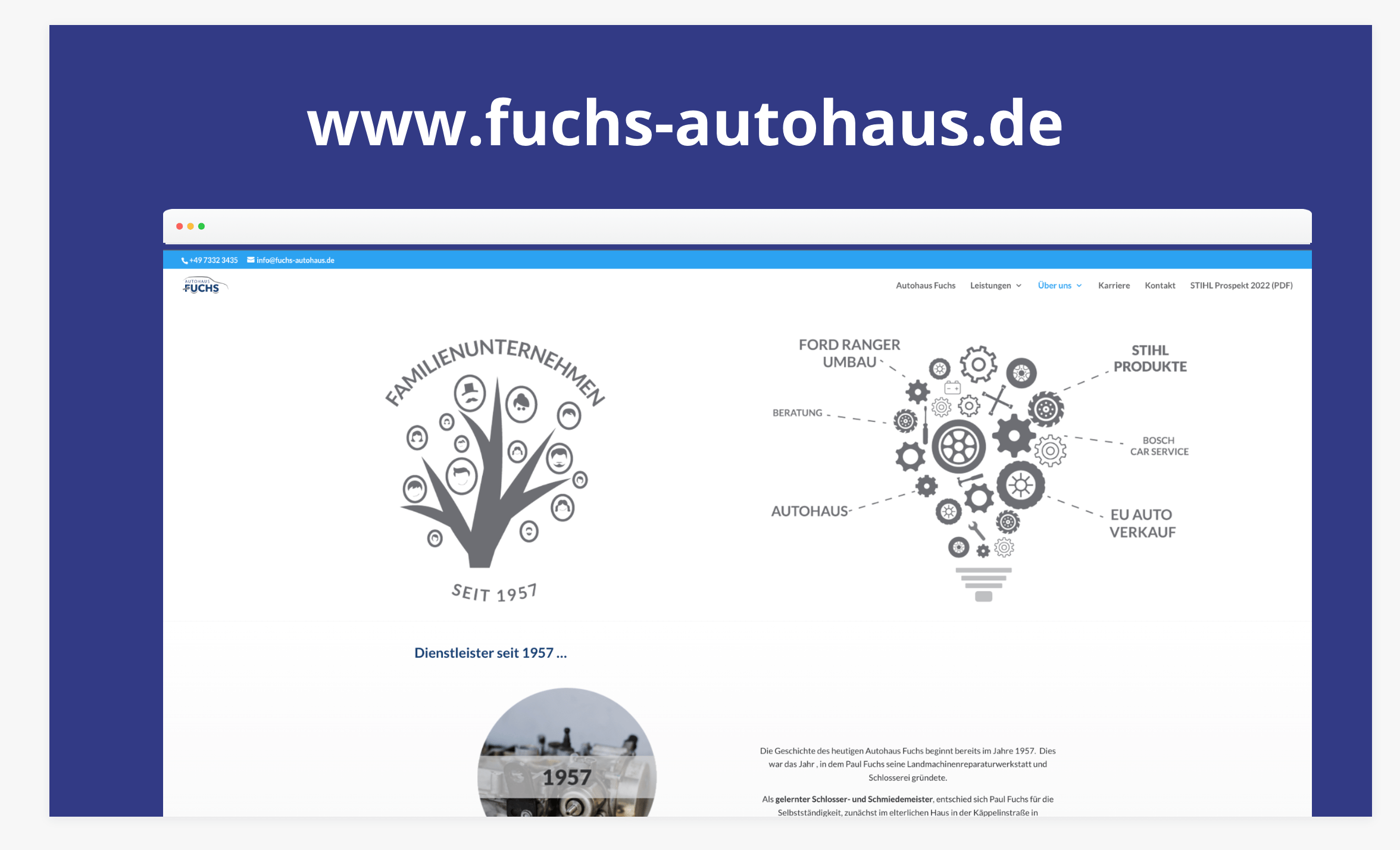 Autohaus WordPress Website - Fuchs